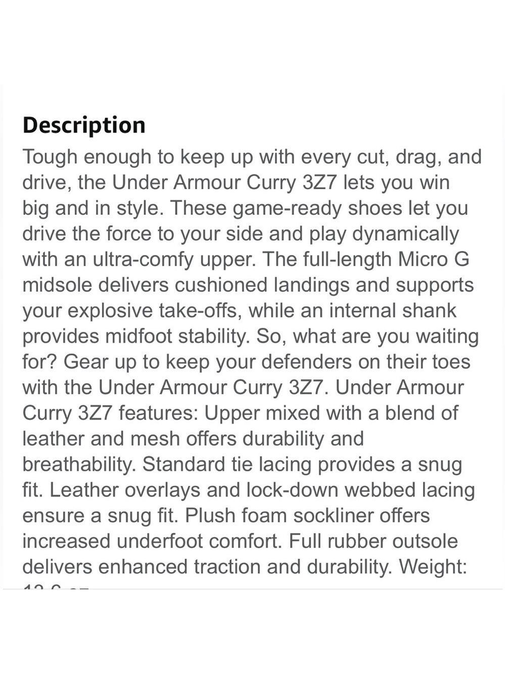 Under Armour Youth 4.5 Curry 3Z7 Basketball Shoes - Picture 8 of 12